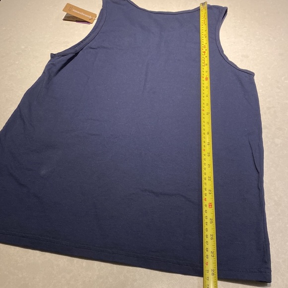 New Patagonia P-6 Label Organic Cotton Tank - Men's small navy ⭐️⭐️⭐️⭐️ - Picture 8 of 15